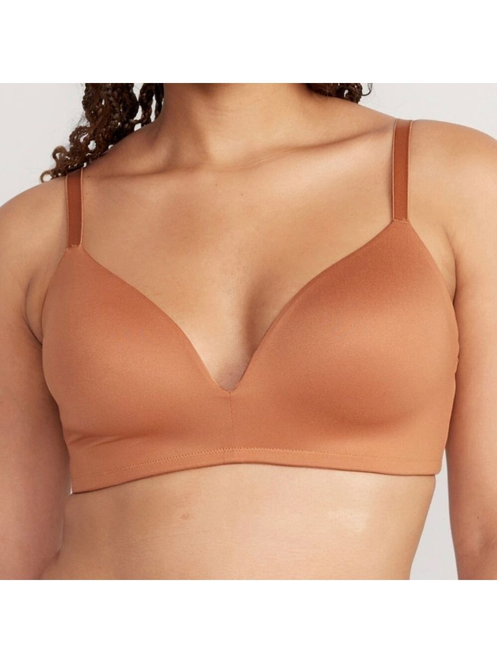 44D • Old Navy • Wireless Full-Coverage Molded Bra - Cocoa mocha